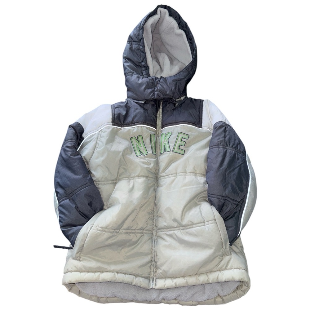 Nike Boys Puffer Winter/Snow Coat w/ Detachable Hood Sz 6